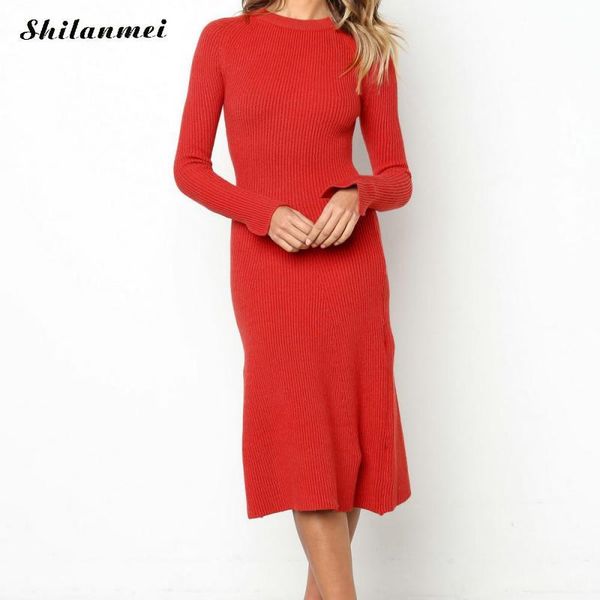 casual dresses 2021 autumn winter women slim bodycon dress sweater o neck long sleeve female pullover knitted party vestidos, Black;gray
casual dresses 2021 autumn winter women slim bodycon dress sweater o neck long sleeve female pullover knitted party vestidos, Black;gray