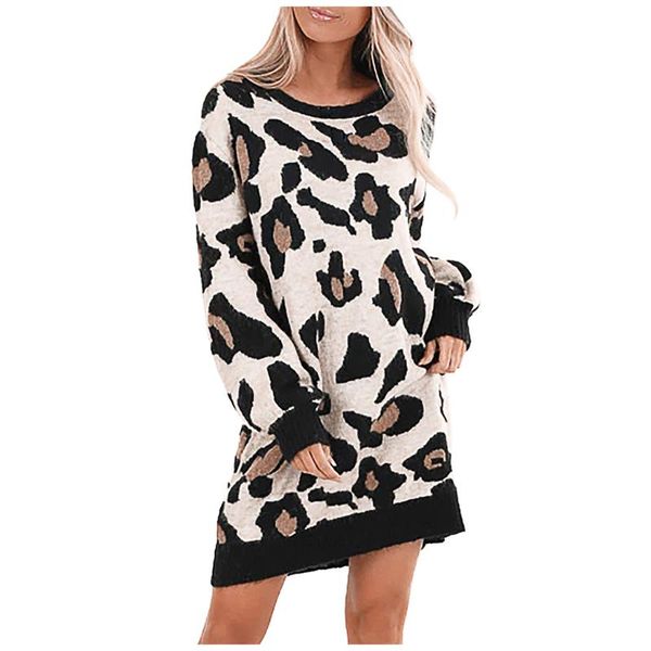 dresses womens leopard print o-neck long sleeves easy mini dress winter casual vestidos female loose, Black;gray
dresses womens leopard print o-neck long sleeves easy mini dress winter casual vestidos female loose, Black;gray