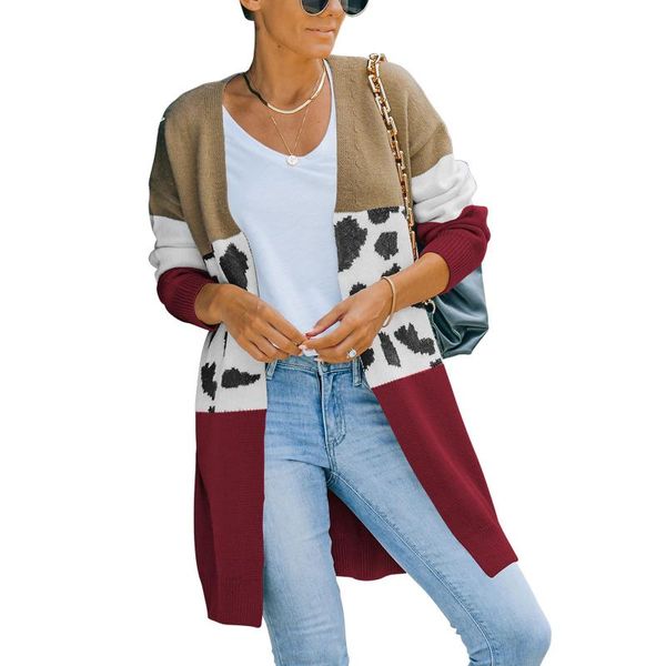women's knits & tees spring/autumn mid-length knitted sweater cardigan jacket women casual loose street fashion cape, White
women's knits & tees spring/autumn mid-length knitted sweater cardigan jacket women casual loose street fashion cape, White