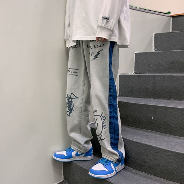 homme baggy 2021 men cargo pocket classic jeans black/blue colour loose prints casual broek biker denim size -2xl
homme baggy 2021 men cargo pocket classic jeans black/blue colour loose prints casual broek biker denim size -2xl