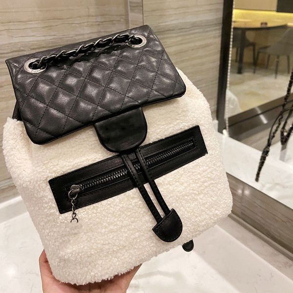 designer fur backpack bags large capacity double chain outdoor sacoche boy girls school street fashion trend
designer fur backpack bags large capacity double chain outdoor sacoche boy girls school street fashion trend