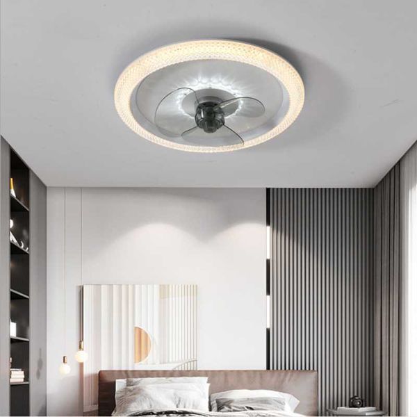 ceiling fans nordic bedroom lamp creative master round with fan simple modern
