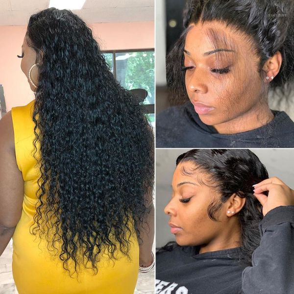 30 inch deep wave glueless curly hd lace front human hair wigs water black women brazilian virgin remy wig plucked1, Black;brown
30 inch deep wave glueless curly hd lace front human hair wigs water black women brazilian virgin remy wig plucked1, Black;brown