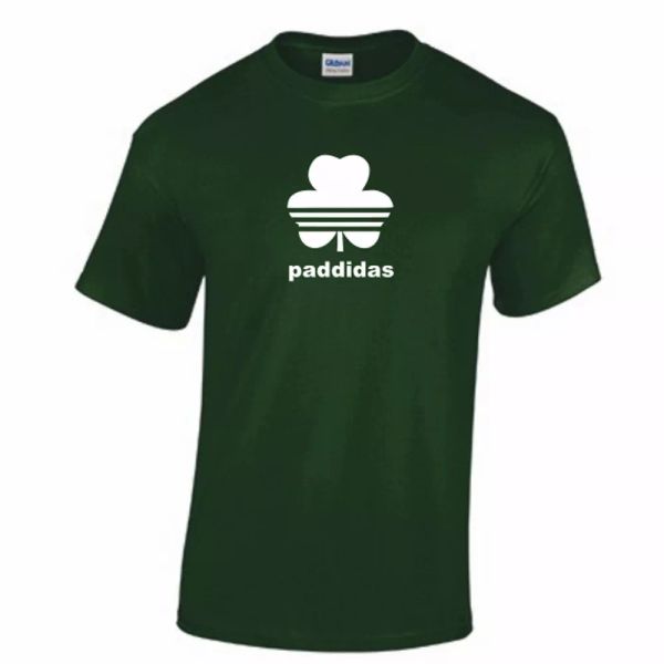 mens paddidas tshirt - spoof funny st patricks day irish st paddys green clover, White;black
mens paddidas tshirt - spoof funny st patricks day irish st paddys green clover, White;black