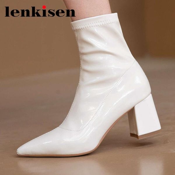 boots lenkisen plus size pointed toe high heels european design young lady mature simple style classic colors winter ankle l00, Black
boots lenkisen plus size pointed toe high heels european design young lady mature simple style classic colors winter ankle l00, Black