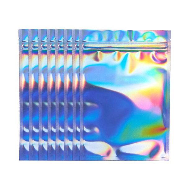 storage bags 100pcs pouches cosmetic plastic gradient iridescent holographic zipper
storage bags 100pcs pouches cosmetic plastic gradient iridescent holographic zipper