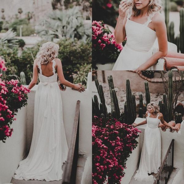 2021 new style beach wedding dresses bridal gowns spaghetti straps floor length backless with sashes chiffon for wedding, White
2021 new style beach wedding dresses bridal gowns spaghetti straps floor length backless with sashes chiffon for wedding, White