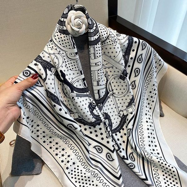 scarves fashion shawls hair scarf for women kerchief red yellow printed silk satin hijab scarfs 90*90cm headband ladies 2021, Blue;gray
scarves fashion shawls hair scarf for women kerchief red yellow printed silk satin hijab scarfs 90*90cm headband ladies 2021, Blue;gray