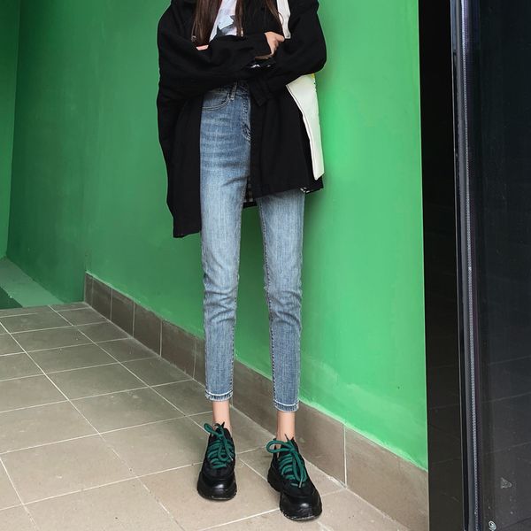 women's jeans autumn 2021 summer high waist korean slim and versatile skinny cropped pants, Blue
women's jeans autumn 2021 summer high waist korean slim and versatile skinny cropped pants, Blue
