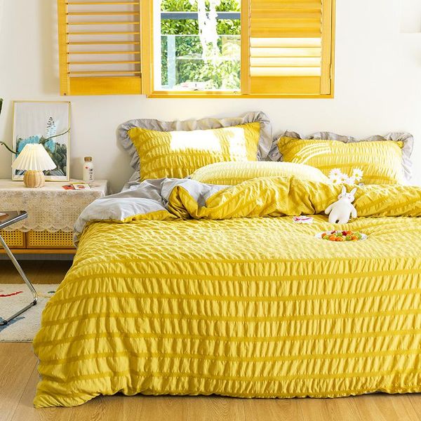 bedding sets bed linen size soft washed cotton seersucker comfortable duvet covers 240x220 king set for home
bedding sets bed linen size soft washed cotton seersucker comfortable duvet covers 240x220 king set for home