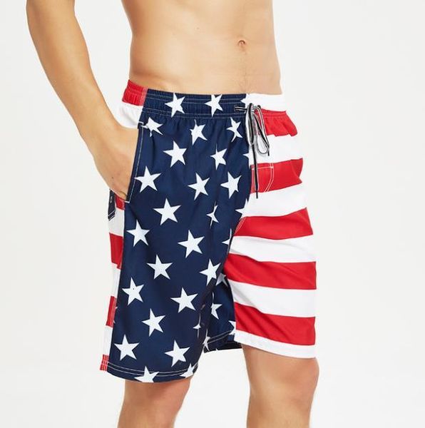 running 2021 summer male clothing flag print quick dry mens beach shorts fifth knee length trousers, White;black
running 2021 summer male clothing flag print quick dry mens beach shorts fifth knee length trousers, White;black