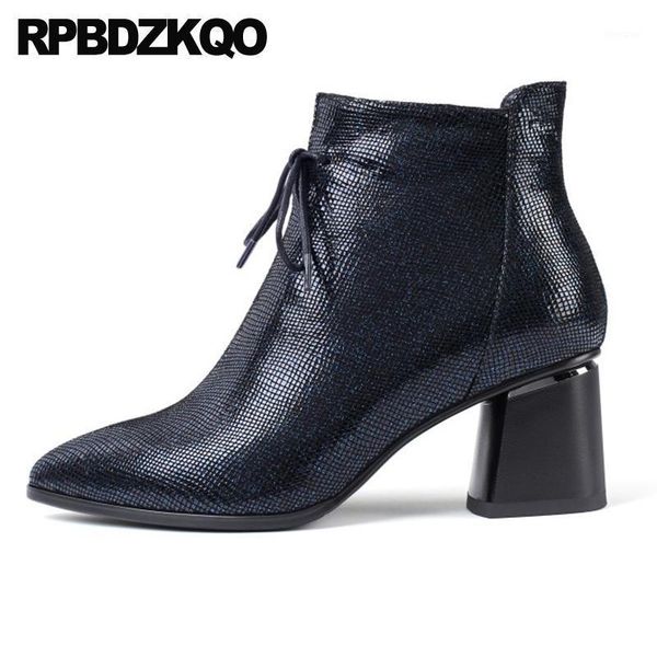 boots sheepskin women front lace up casual ankle autumn plus size booties shoes pointed toe chunky high heel genuine leather big1, Black
boots sheepskin women front lace up casual ankle autumn plus size booties shoes pointed toe chunky high heel genuine leather big1, Black