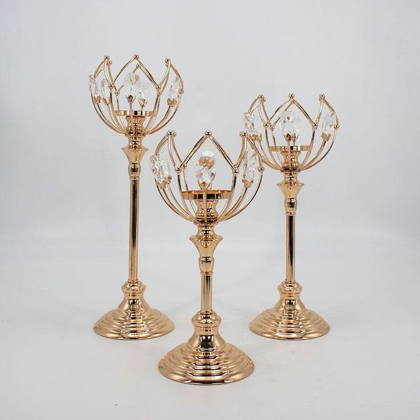 candle holders style gold crystal metal candlestick centerpiece for wedding decoration event party
candle holders style gold crystal metal candlestick centerpiece for wedding decoration event party