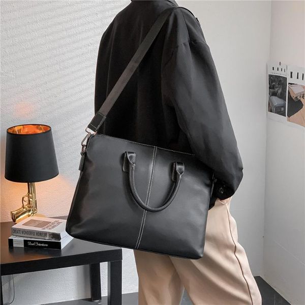 briefcases brand men business briefcase black leather shoulder crossbody bag male travel office lapdocument handbag
briefcases brand men business briefcase black leather shoulder crossbody bag male travel office lapdocument handbag