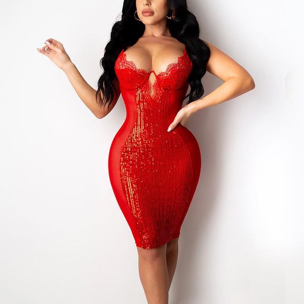 spaghetti strap bodycon midi dress for women lace sequins patchwork night club party casual dresses, Black;gray
spaghetti strap bodycon midi dress for women lace sequins patchwork night club party casual dresses, Black;gray