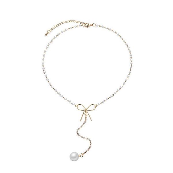 women's short necklace summer fashion jewelry simulated pearl bow necklaces 2021 ideas chains geometric trendy -, Silver
women's short necklace summer fashion jewelry simulated pearl bow necklaces 2021 ideas chains geometric trendy -, Silver
