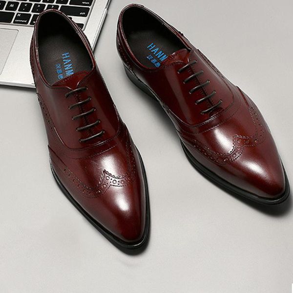 dress shoes men formal business mens luxury quality genuine leather trend design burgundy, Black
dress shoes men formal business mens luxury quality genuine leather trend design burgundy, Black