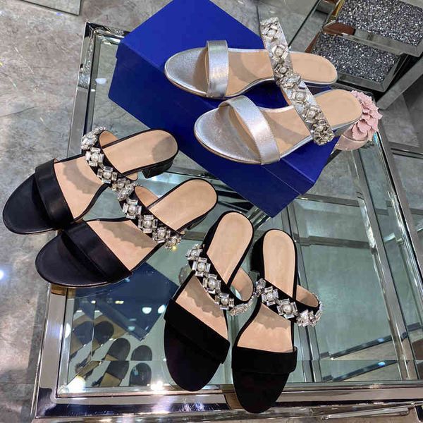 high spring and version sw21 summer black silver pearl water drill open toe thick heel one line slipper sandal women's shoes y yw
high spring and version sw21 summer black silver pearl water drill open toe thick heel one line slipper sandal women's shoes y yw