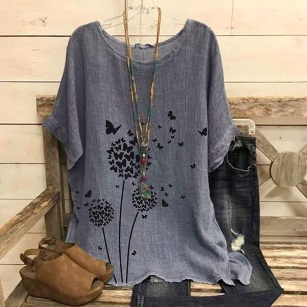 women's blouses & shirts dandelion butterfly women o neck short sleeve baggy blouse shirt blusas y camisas, White
women's blouses & shirts dandelion butterfly women o neck short sleeve baggy blouse shirt blusas y camisas, White