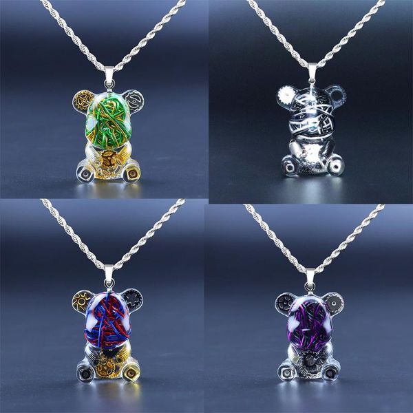 pendant necklaces personality sweater necklace eboy egirl fashion charm accessories hip hop creative electronic bear punk neck jewelry, Silver
pendant necklaces personality sweater necklace eboy egirl fashion charm accessories hip hop creative electronic bear punk neck jewelry, Silver