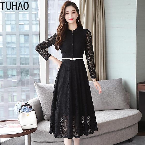 casual dresses tuhao autumn winter office lady elegant lace high waist long dress sleeve vestido de mujer party wm62, Black;gray
casual dresses tuhao autumn winter office lady elegant lace high waist long dress sleeve vestido de mujer party wm62, Black;gray