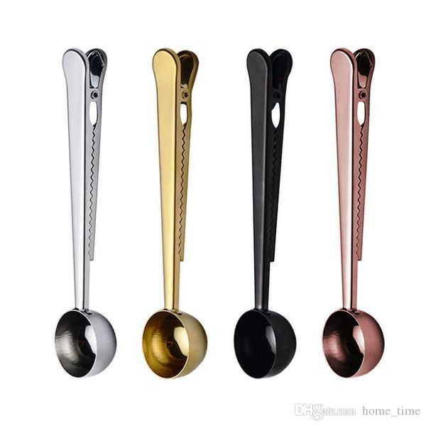 spoons flatware fashion two-in-one stainless steel coffee spoon sealing clip kitchen gol
spoons flatware fashion two-in-one stainless steel coffee spoon sealing clip kitchen gol