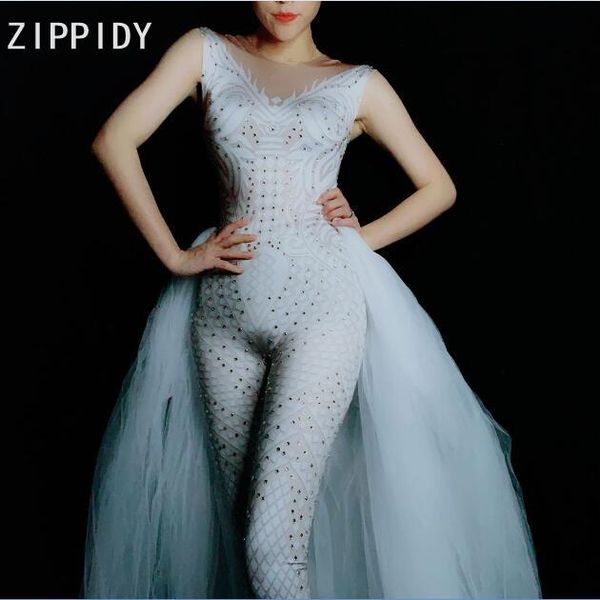 women's jumpsuits & rompers silver stones printed spandex white mesh tail birthday celebrate outfit women singer bar nightclub show leg, Black;white
women's jumpsuits & rompers silver stones printed spandex white mesh tail birthday celebrate outfit women singer bar nightclub show leg, Black;white
