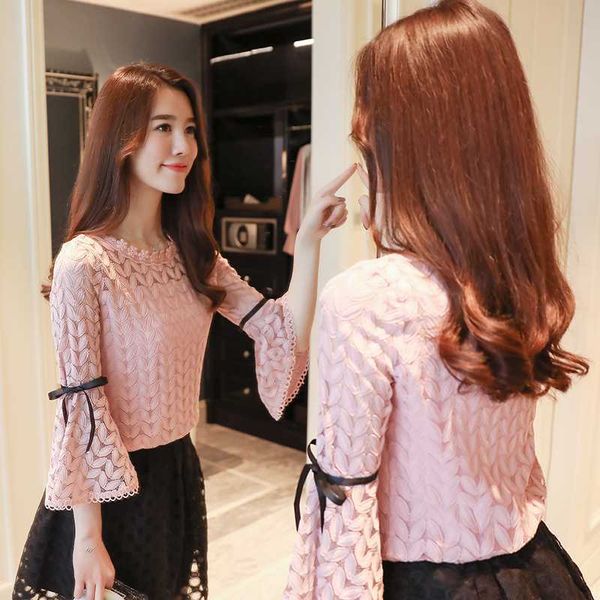 women's blouses & shirts autumn hollow out o-neck floral casual bow flare sleeve white lace blouse blusas 0096 lbvz
women's blouses & shirts autumn hollow out o-neck floral casual bow flare sleeve white lace blouse blusas 0096 lbvz