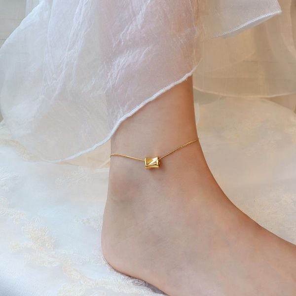 anklets small waist cylinder snake chain leg bracelet women classic tobillera y2k titanium gold plated ankle bracelets jewelry holiday, Red;blue
anklets small waist cylinder snake chain leg bracelet women classic tobillera y2k titanium gold plated ankle bracelets jewelry holiday, Red;blue