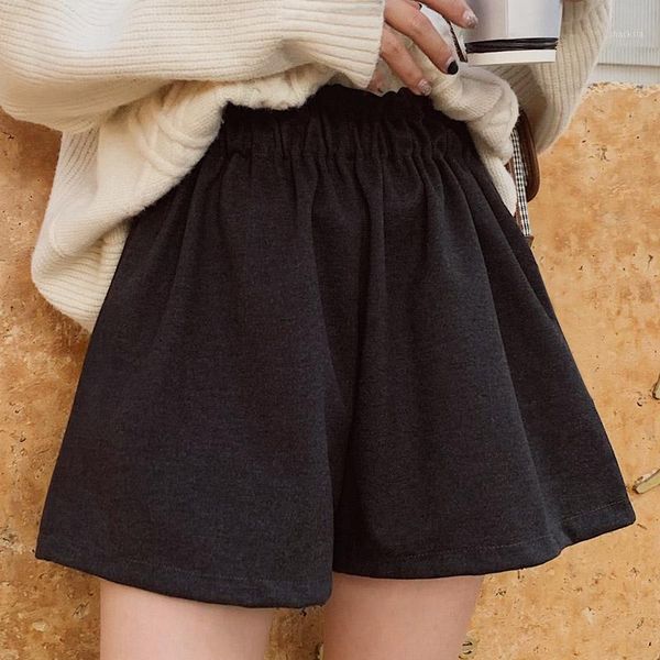 women's shorts women bud-waisted autumn and winter high waist loose pants ropa mujer, White;black
women's shorts women bud-waisted autumn and winter high waist loose pants ropa mujer, White;black