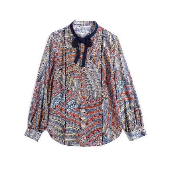 european and american women's clothing 2021 the spring long-sleeved stand-up collar fashion digital printed silk shirt n0xt, White
european and american women's clothing 2021 the spring long-sleeved stand-up collar fashion digital printed silk shirt n0xt, White