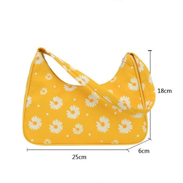 evening bags 2021 classic texture fashion flower daisy women handbag portable creative design chic nylon underarm shoulder tote baguette
evening bags 2021 classic texture fashion flower daisy women handbag portable creative design chic nylon underarm shoulder tote baguette
