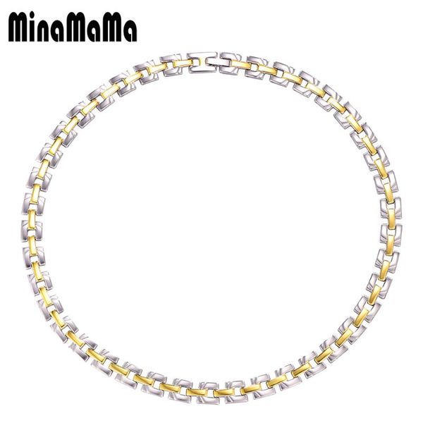 simple gold with silver color stainless steel chains necklaces for women men fashion jewelry geometry chain
simple gold with silver color stainless steel chains necklaces for women men fashion jewelry geometry chain