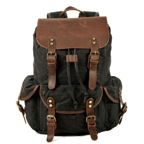 backpack waterproof canvas backpacks for men leather laprucksack retro big capacity travel bag trend street young motorcycle daypacks
backpack waterproof canvas backpacks for men leather laprucksack retro big capacity travel bag trend street young motorcycle daypacks