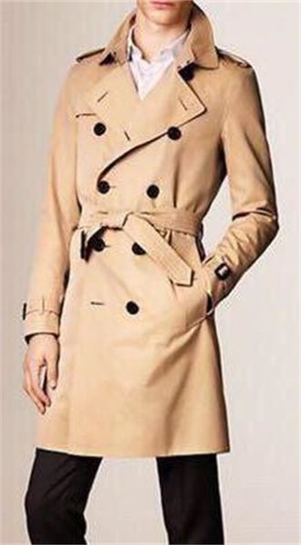 men's mid-length trench coat loose khaki navy blue double-breasted windbreaker gabadian cotton british style autumn and winter coat 456, Tan;black
men's mid-length trench coat loose khaki navy blue double-breasted windbreaker gabadian cotton british style autumn and winter coat 456, Tan;black