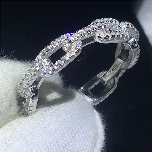 Handmade Chain Shape Promise ring 100% Soild 925 Sterling silver Jewelry 5A Zircon cz Engagement wedding band rings for women, Slivery;golden
Handmade Chain Shape Promise ring 100% Soild 925 Sterling silver Jewelry 5A Zircon cz Engagement wedding band rings for women, Slivery;golden