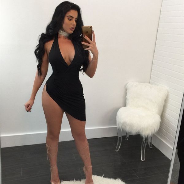 casual dresses fashion-4 colors women fold dress summer club deep v neck backless sleeveless halter mini dresses xd785 z5rr, Black;gray
casual dresses fashion-4 colors women fold dress summer club deep v neck backless sleeveless halter mini dresses xd785 z5rr, Black;gray