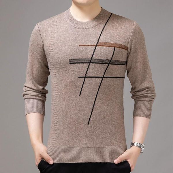 men's sweaters 2021 sweater long sleeved autumn winter t-shirt round neck middle-aged elderly dad casual office keep warm fashion, White;black
men's sweaters 2021 sweater long sleeved autumn winter t-shirt round neck middle-aged elderly dad casual office keep warm fashion, White;black