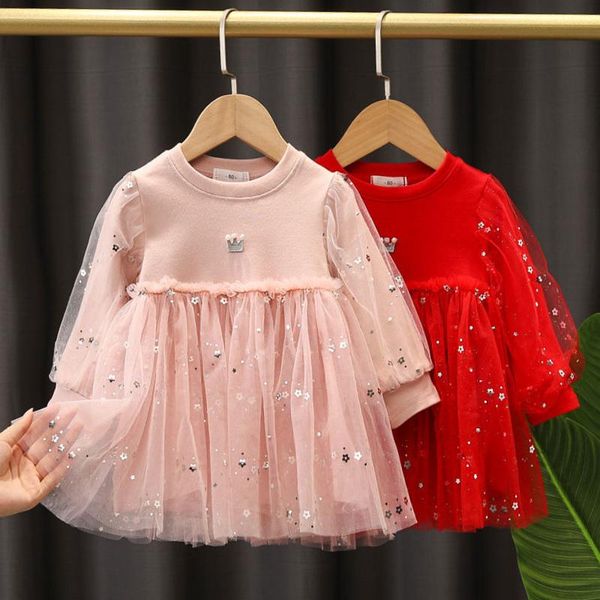 girl's dresses spring and autumn red long sleeve t-shirt baby children's bottom shirt one year old fairy gas mesh princess skirt, Red;yellow
girl's dresses spring and autumn red long sleeve t-shirt baby children's bottom shirt one year old fairy gas mesh princess skirt, Red;yellow