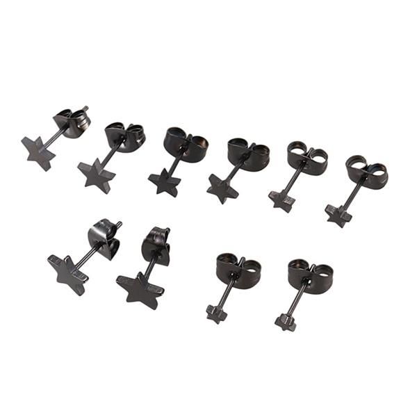 stud 5 pairs stainless steel star earrings for men and women,3 mm to 7, Golden;silver
stud 5 pairs stainless steel star earrings for men and women,3 mm to 7, Golden;silver