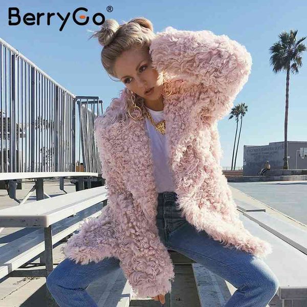 berrygo fashion streetwear large sizes long coat female plush pink casual autumn outerwear warm winter faux fur women 210513, Black
berrygo fashion streetwear large sizes long coat female plush pink casual autumn outerwear warm winter faux fur women 210513, Black