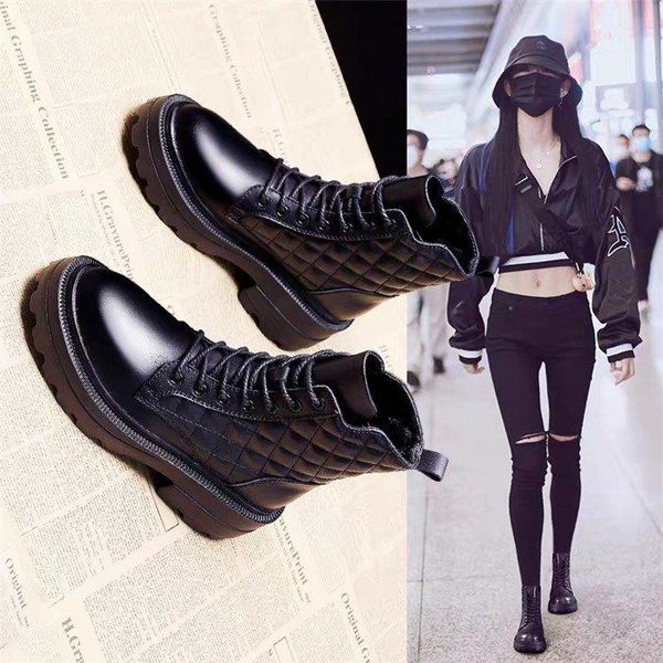 boots autumn winter riding chunky heel middle tube knight large size fashion all-match flat ankle, Black
boots autumn winter riding chunky heel middle tube knight large size fashion all-match flat ankle, Black