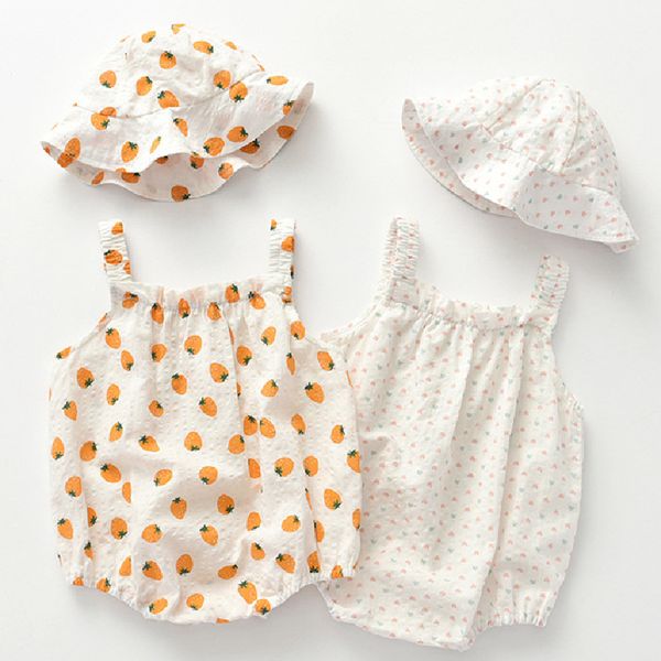 Baby Romper With Hat Overalls Baby Clothes Print Summer Infant Girls Romper Sling Clothes Boys Jumpsuit Sunsuit Beach
Baby Romper With Hat Overalls Baby Clothes Print Summer Infant Girls Romper Sling Clothes Boys Jumpsuit Sunsuit Beach