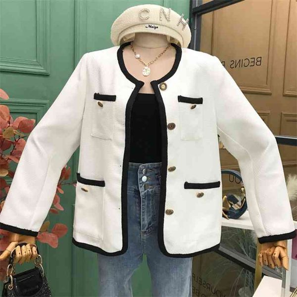 autumn korean loose tweed jacket coat female pockets all match ladies single breasted ins streetwear woolen outerwear 210514, Black;brown
autumn korean loose tweed jacket coat female pockets all match ladies single breasted ins streetwear woolen outerwear 210514, Black;brown