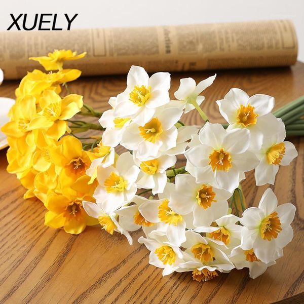 decorative flowers & wreaths 6pcs/lot european-style simulation narcissus flower living room window decoration fake wedding scene decor daff
decorative flowers & wreaths 6pcs/lot european-style simulation narcissus flower living room window decoration fake wedding scene decor daff