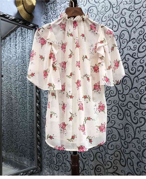 blouses chiffon blouses spring summer ladies red floral print butterfly sleeve casual loose shirt woman blusa, White
blouses chiffon blouses spring summer ladies red floral print butterfly sleeve casual loose shirt woman blusa, White