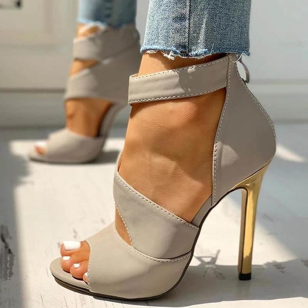 dress shoes women thin high heels summer solid zippers peep toe sandals office hollow out ladies pumps, Black
dress shoes women thin high heels summer solid zippers peep toe sandals office hollow out ladies pumps, Black