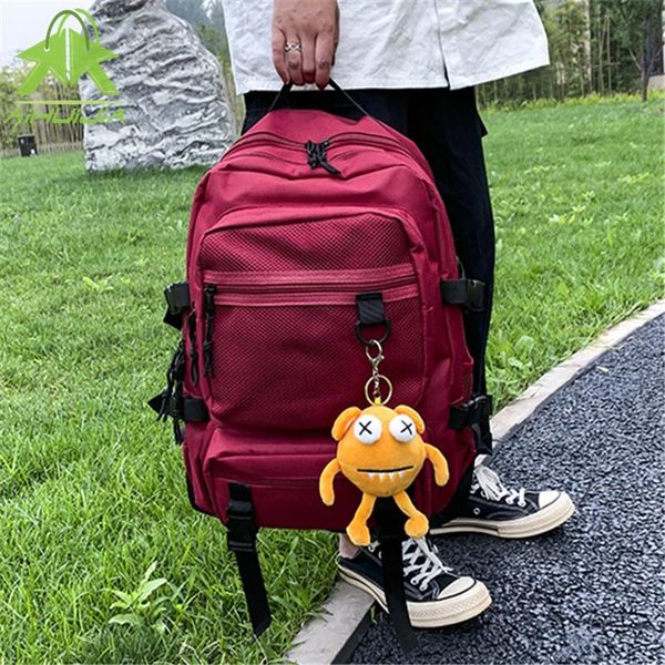 backpack nylon large usb charging headphone jack college style pure color schoolbag cute pendant multifunction
backpack nylon large usb charging headphone jack college style pure color schoolbag cute pendant multifunction