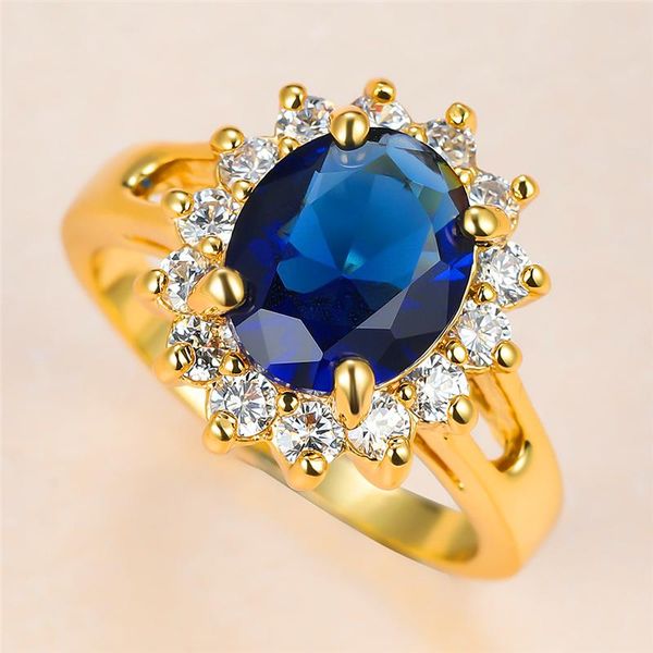 luxury female blue zircon stone ring yellow gold color flower wedding promise oval crystal love engagement rings, Slivery;golden
luxury female blue zircon stone ring yellow gold color flower wedding promise oval crystal love engagement rings, Slivery;golden
