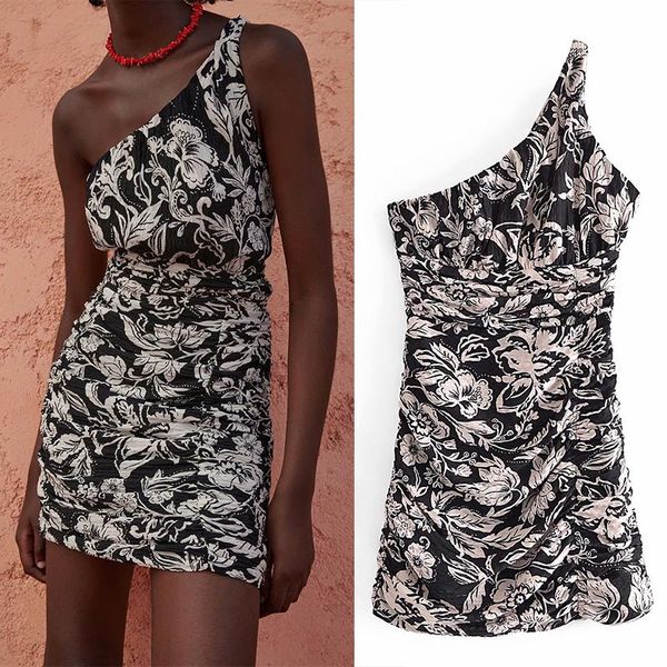 casual dresses wxwt 2021 women chic one-shoulder folds print mini dress summer female slim short vestidos dwdd60546, Black;gray
casual dresses wxwt 2021 women chic one-shoulder folds print mini dress summer female slim short vestidos dwdd60546, Black;gray